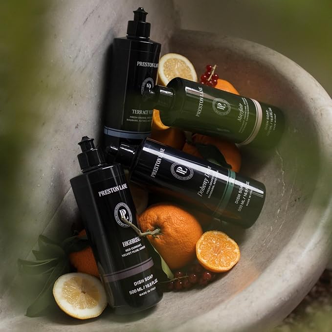 Preston Lane Dish Soap, Clean Ingredients, Tough on Grease & Residue, Safe for People & Pets