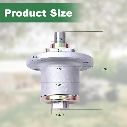 437-0006-00 Deck Spindle Compatible with Spartan Mowers 2017-2022 RZ, 2019-2022 RZ Pro, 2019 RZ Tuff Torq, 2020-2022 RZ HD