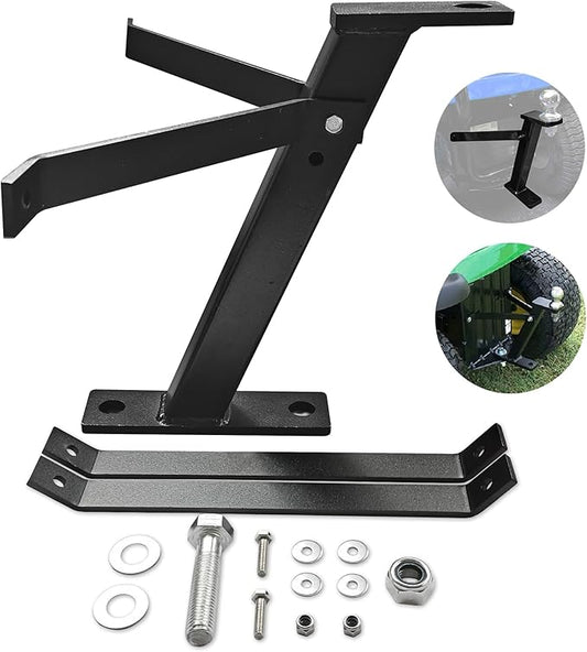 KAIRAY Lawn Mower Tractor Towing Hitch Garden Lawn Pro Tow Mower Hitch Kit Black Powder-Coated Finish