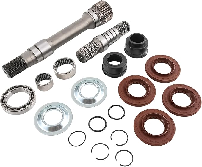 Front Differential Axle Intermediate Shaft Kit Compatible with 2012-2021 Dodge Ram 1500 Inner Axle Shaft Rebuild Kit Replaces 68146594AB 68146594AA 68257420AF 68257421AF 68257422AF 722N695BKA