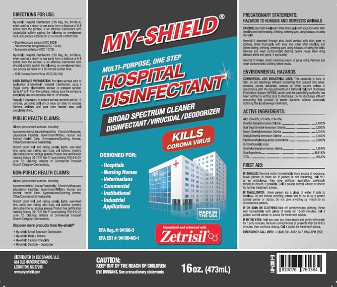 Hospital Disinfectant (16oz Bottle)