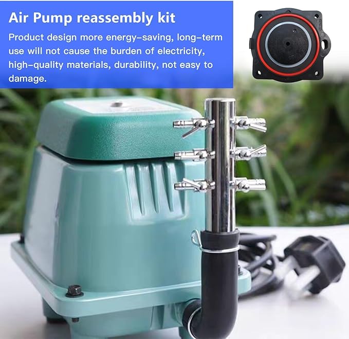 New Air Pump Rebuild Complete Kit for Hiblow HP80 & HP60 HP-80-0117 HP-80-0110 and more (style B)