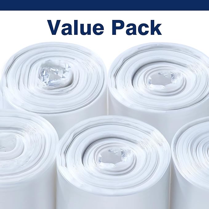 33 Gallon Clear Trash Can Liners, 33'' x 40'', 500 Count, High Density Garbage Bags for Home, Outdoor, Recycling, Commercial, and Industrial Use
