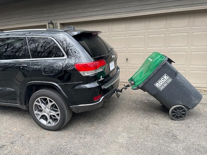 American-Made Premium Combo Hitch, Haul Pin Hitch, Handled Lawn, and Garden Equipment, or Wheeled Garbage Cans - by Garbage Commander