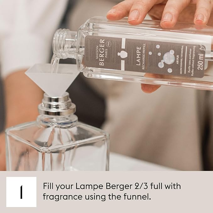 Maison Berger Heavenly Spruce Fragrance Refill – 1 Liter Catalytic Oil, Fresh Forest Scent, 160h Flameless Diffusion, Air Purifier for Lampe Berger Diffuser (33.8 Fluid Ounces)