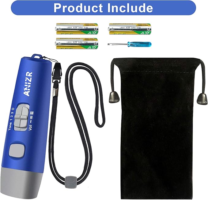 ANIZR Electronic Whistles with Lanyard,Adjustable 3 Tone & 3 High Volume Hand Emergency Whistle Basketball Referee Whistle for Coach,Teacher,Police,Outdoor Camping Boating Hiking(with Battery)