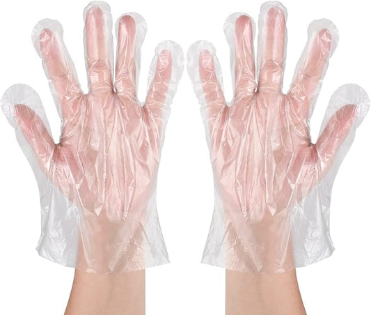 Disposable Food Prep Gloves - 500 PCS Disposable Plastic Gloves forFood Safe , Food Handling, Cooking，One Size Fits Most
