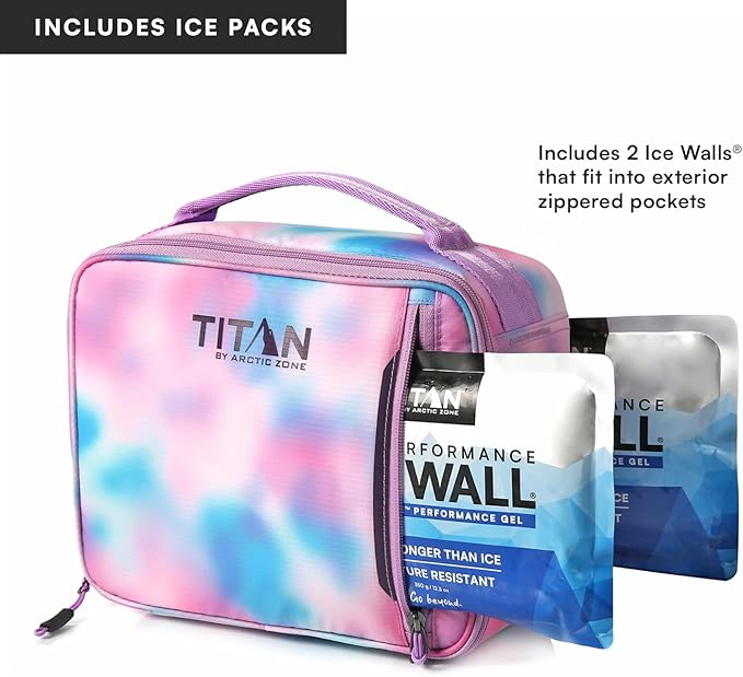 Titan Fridge Cold Lunch Box With 2 350g Ice Walls®, Cotton Candy