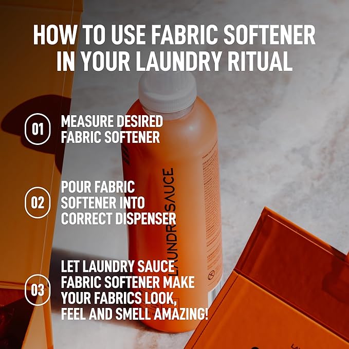 Laundry Sauce - Laundry Fabric Softener (Italian Bergamot) Luxury Fragrance, Softens & Preserves Fabric, Reduces Wrinkles, 19 Fl Oz