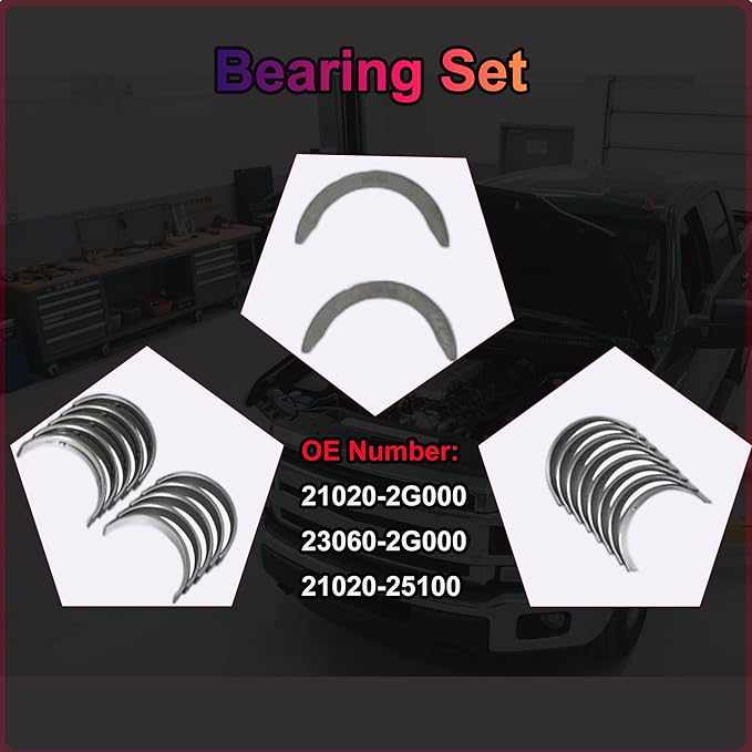 G4KF 2.0 Engine Overhual Rebuild Kit w/Crankshaft Piston Gasket Set Con-Rods Fit For Hyundai Genesis Coupe Creta Elantra Mistra Sonata Tucson Kia Carens Forte K4 KX3 Soul Sportage 2.0T 2011-2022