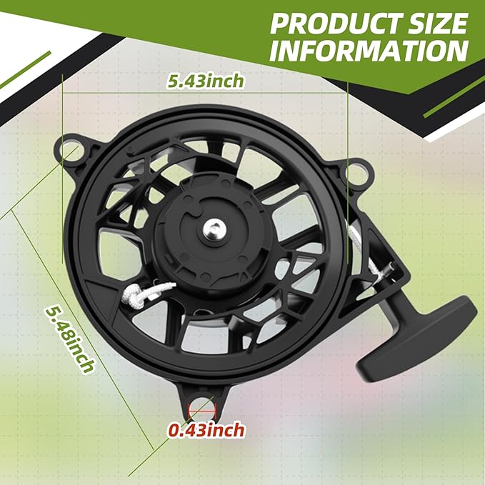 28400-Z9V-014 Recoil Starter Assembly for Honda GCV170 GCV200 HRX217K6 HRN216, Lawn Mower Pull Start Replaces 28400-Z9L-004, 28400-Z9L-014, 28400-Z9V-004