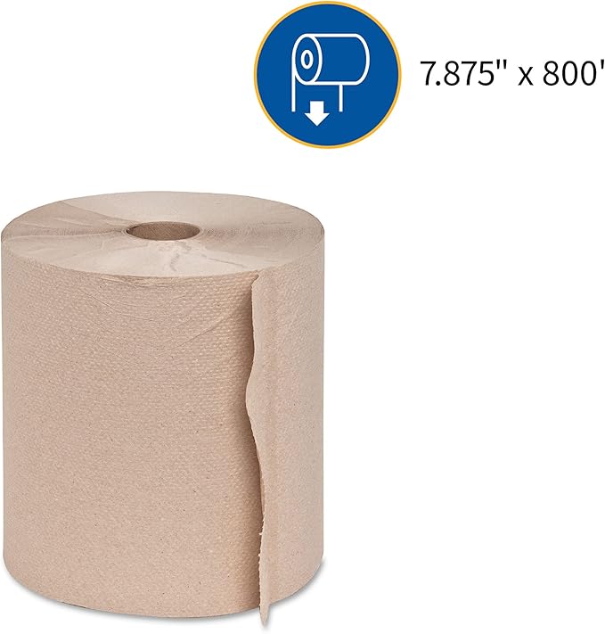 Genuine Joe GJO22600 Embossed Hardwound Roll Towels (Pack of 6)