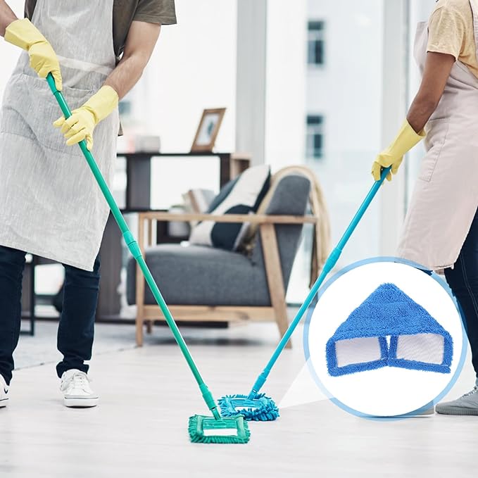 KESYOO Mop Heads Replacements Microfiber Mop Pad Refill Chenille Dust Cloth Replacement for Household Cleaning Hardwood Floor Wet Dry