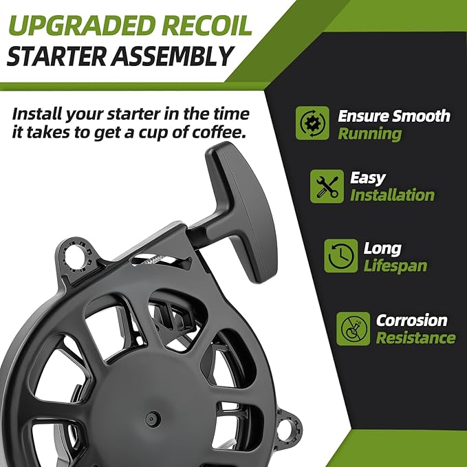28400-Z9V-014 Recoil Starter Assembly for Honda GCV170 GCV200 HRX217K6 HRN216, Lawn Mower Pull Start Replaces 28400-Z9L-004, 28400-Z9L-014, 28400-Z9V-004