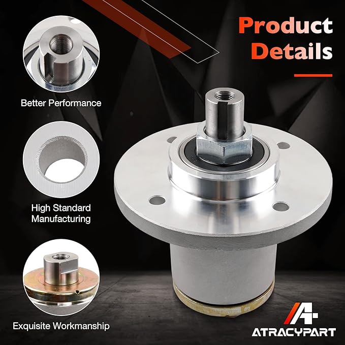 Mower Deck Spindle Assembly Heavy Duty for 54" 61" 72" Decks, Compatible with Spartan RT, RT Pro, RT HD, SRT, SRT XD, SRT XDe, RZ, RZ Pro Series, Replaces 437-0005-00