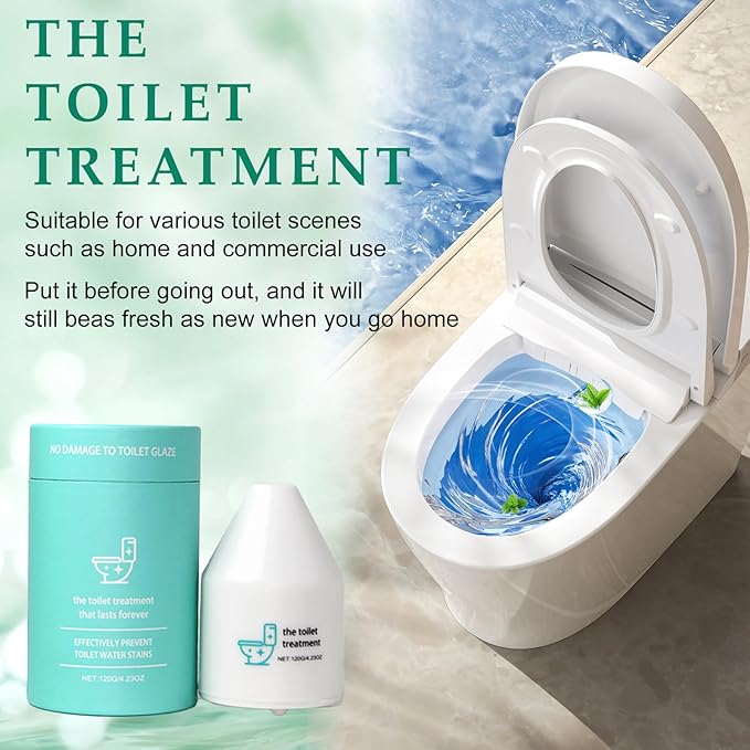 Automated Toilet Bowl Cleaner, Pro 10 Years Toilet Bowl Cleaners, Automatic Long-Lasting Cleane Fresh Scent, Water Treatment Gel Kit, No Scrubbing Required, Easy to Use (1pc)