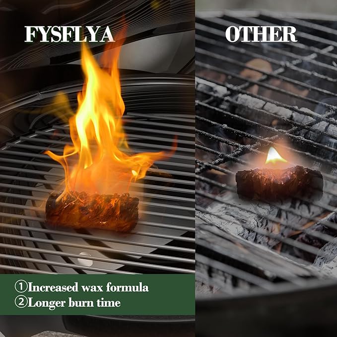 110PCS Fire Starters for Campfires Grill BBQ Camping Fireplace Fire Pit,Quick Light Wood Charcoal Fire Starter, Waterproof-Natural Fire Starters Camping fire Starter Charcoal Starters