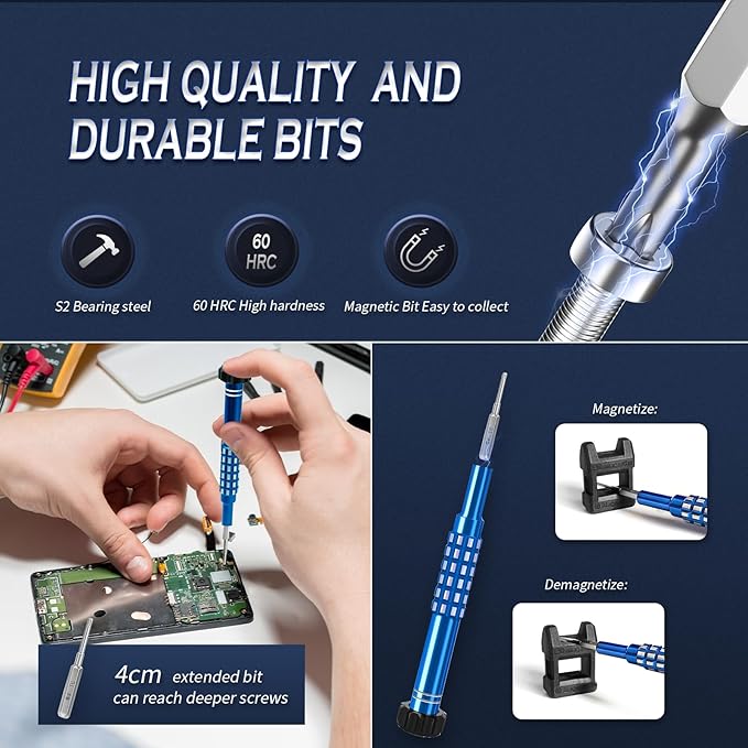GISVAR Repair Tool Kit for Nintendo Xbox Switch PS3 PS4 PS5 Controller, 21PCS with Y2,T6H,T8H,T10H, Ph00,PH000, Torx Security Screwdriver with G3.8 G4.5, Cleaning Tool bag for Controller and Console