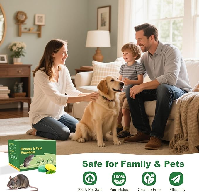 Peppermint Oil Rodent Repllent (40, Yellow and Green)