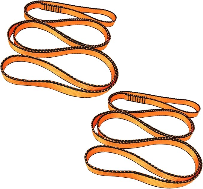 FOSER 18mm Nylon Climbing Sling Runner, 23KN Nylon Rope,Apply to Rock Climbing, Mountaineering, Hiking, Downhill, Emergency Equipment, etc