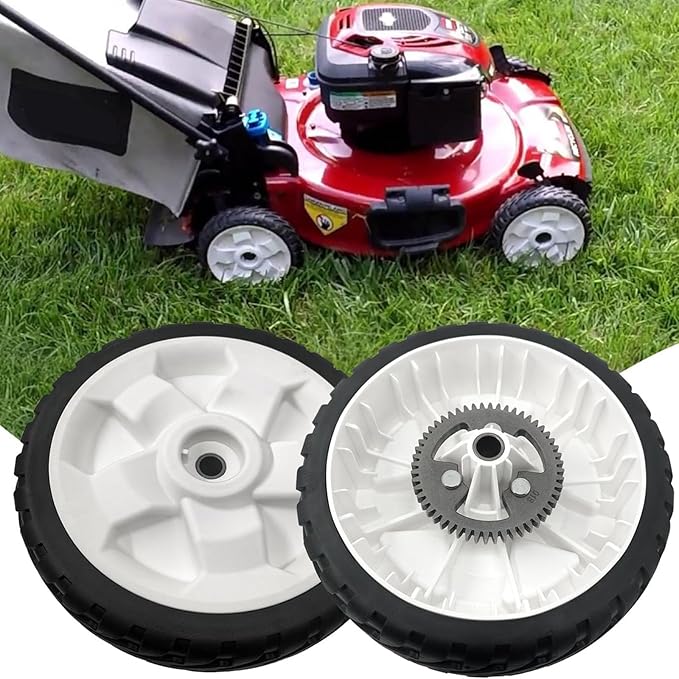 Rear Drive Wheels 137-4835 Replacement for Toro Mower,119-3822 Metal Gear Mower Wheels Compatible with Toro 20332, 20333, 20334, 20337, 20372, 20373, 20374 22" Recycler Lawn Mowers（Pack of 2)