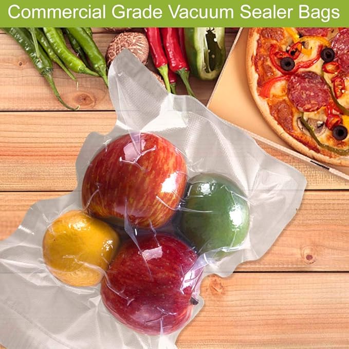 VacYaYa 100 Plus Gallon 4mil 11.5" x 18.5" Thick Vacuum Sealer Freezer Storage Machine Bags for Food,Vac Seal a Meal Bags with BPA Free and Commercial Grade Sous Vide Vaccume Seal Safe PreCut Bag