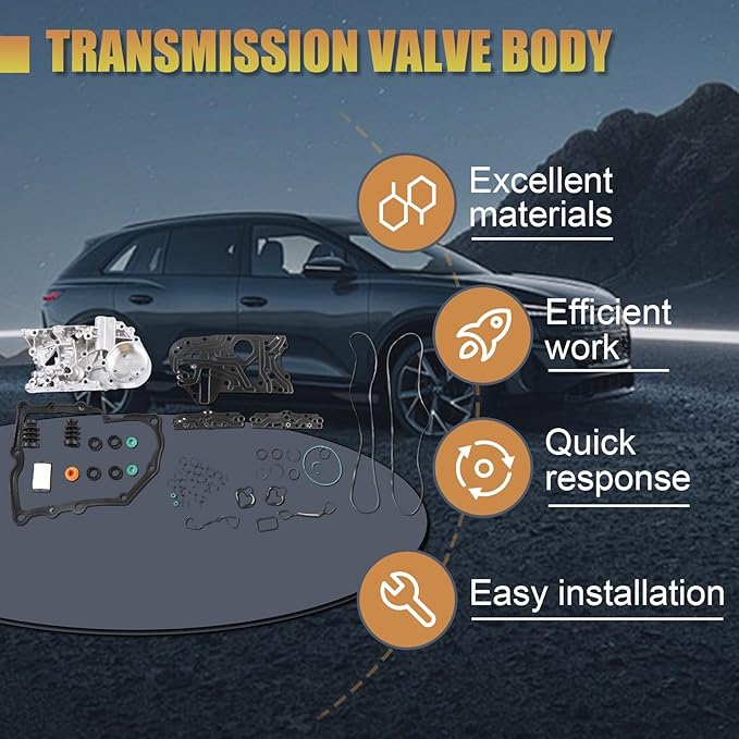 0AM DSG DQ200 Transmission Valve Body Repair Kit 0AM325066AE Fits for 12-21 Audi A1, 90-21 VW Jetta/Passat, Seat Altea 05-12/ Leon 01-21 Aftermarket Part Replace OE#0AM325066C 0AM325066AA