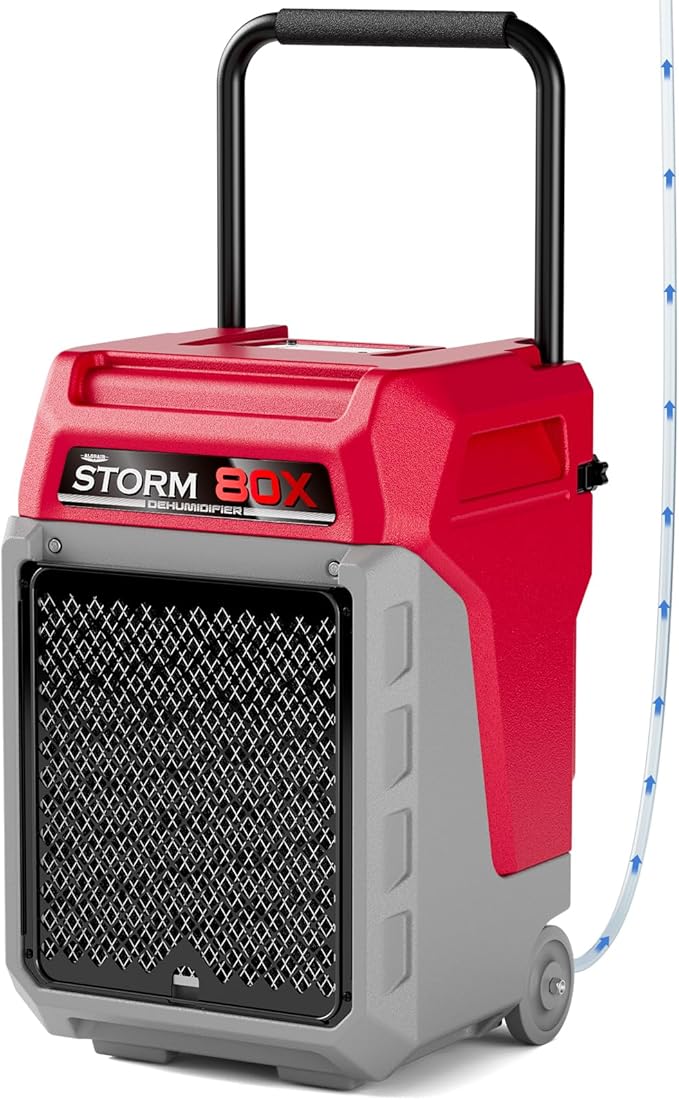 ALORAIR 170 PPD Commercial Dehumidifier with Pump & Drain Hose Cover up to 2,100 Sq.Ft Space Industrial Use Portable Handle Dehu with Wheels for Water Damage Restore, Carpet Drying