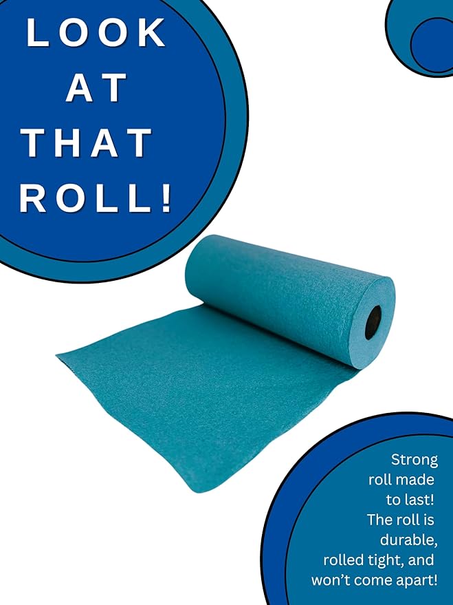 Small Roll Towels, 9x10.5 Inch Sheets, 100 Sheets per Roll, 30 Rolls per Case (Blue)
