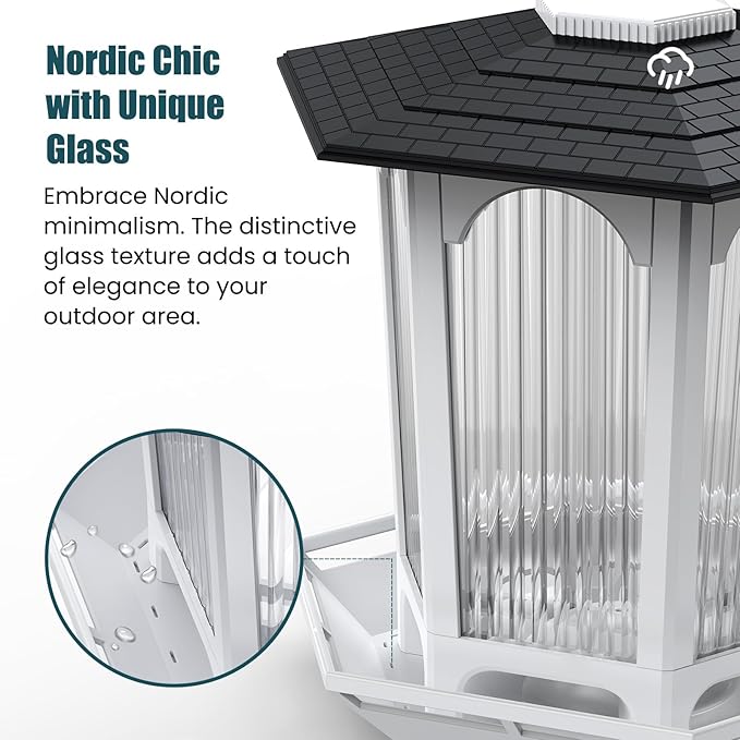 Hanging Bird Feeder for Outdoors, Wild Bird Feeders for Outside, Fits for Cardinals, Unique Bird Watching Gift, Standard White, Large Size(1Pcs)