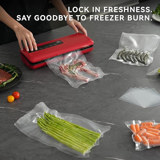 8" x 20' and 11" x 20' Vacuum Sealer Roll, 6 Pack-Ideal for Food Storage, Sous Vide, and Meal Prep, Keep Food Fresh and Nutrients, Wevac Lite