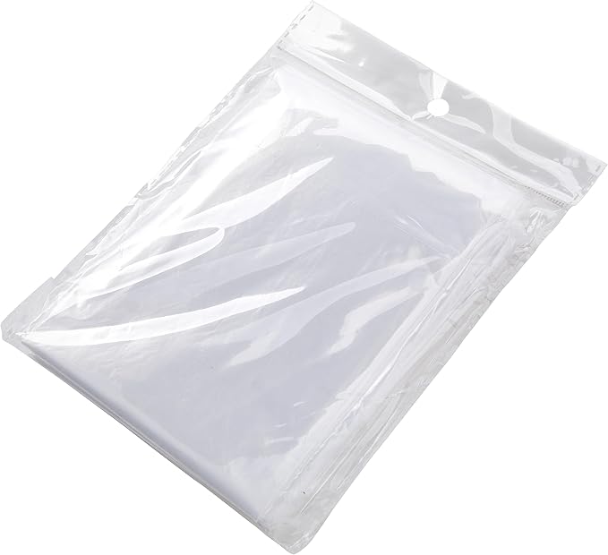 Juvale Disposable Rain Ponchos for Adults - 20-Pack, One Size, Clear Hooded - Plastic Ponchos Bulk & Emergency Rain Gear for Camping & Festivals