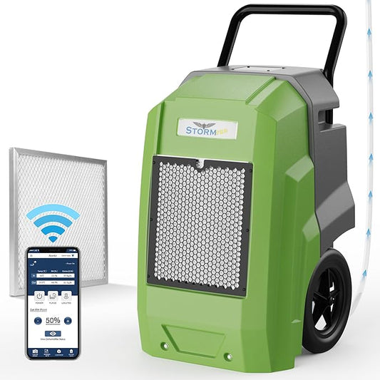 ALORAIR 180 Pints Commercial Dehumidifier with Pump Drain Hose, Smart Wi-Fi Dehumidifier for Large Basement, Industrial or Commercial Space, Smart Wi-Fi, 5 Years Limited Warranty