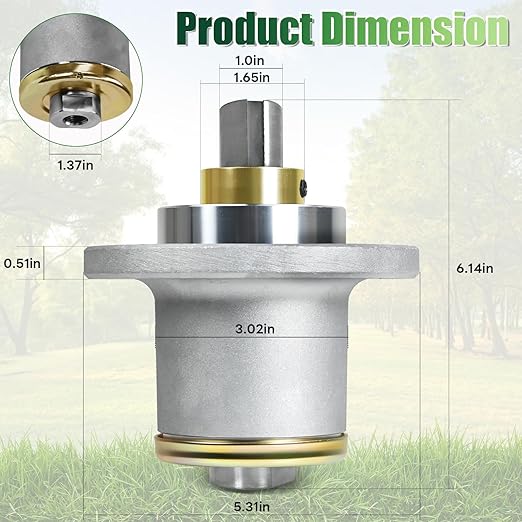Upgrade 437-0006-00 Deck Spindle Fits for Spartan Mowers RZ, RZ Pro,RZ HD,and RZ Tuff Torq Riding Series Mowers