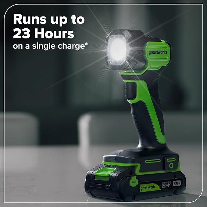 Greenworks 24V Cordless Brushless 5PCs Combo, Drill/Driver +Impact Driver +6.5" Circular Saw +Oscillating Tool +200LM Flashlight, 2.0Ah + 4.0Ah Batteries (24,000mAh Power Bank) and 65W USB-C Charger