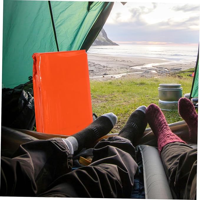 Portable Emergency Bivy Sack Lightweight Thermal Survival Gear Blanket for Camping Hiking Moisture and Dirt Resistant Foldable Outdoor Protection