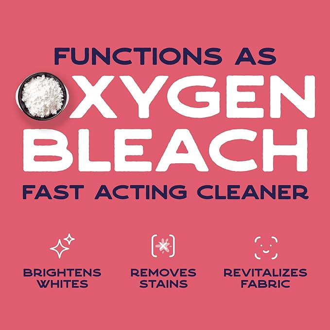 Sodium Percarbonate, 99.9% Pure Oxygen Bleach Powder, Laundry Stain Remover, Whitener, and Detergent, Dishwasher Cleaner and Deodorizer, 2 lbs (32 oz), Pack of 1