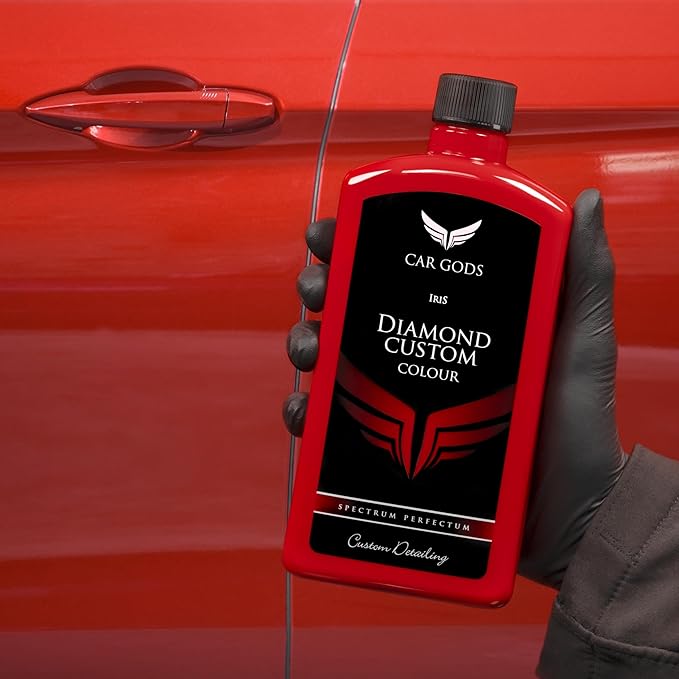 Car Gods Iris Custom Color Light Red 3-in-1 Polish Wax Color Restorer & Scratch Remover, 17fl Oz - 16 Colors Available