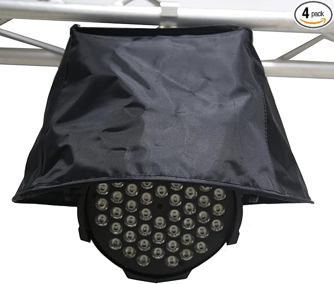 Stage Light Rain Cover, Led Par Waterproof Outdoor Light Shield, IP65 Led Par Stage Light Weather Cover (4 Packs)