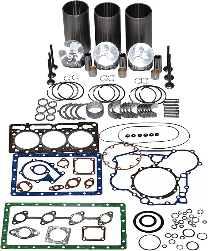 D1005 Engine Overhaul Rebuild Kit for Kubota D1005 Engine Tractor B1750D BB21 B2100 B7500 B7510 B2320 BX2660 BX2670 BX2680 Engine Rebuild Kit Aftermarket Parts