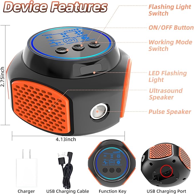 2025 360°Ultrasonic Pest Repellent Plug in,Indoor Pest Control for Rodent Mice Rat Squirrel Bat Roach Spider Ant Bug,Electronic Repelling Device Mouse Traps for Basement House Garage Kitchen(2pcs)