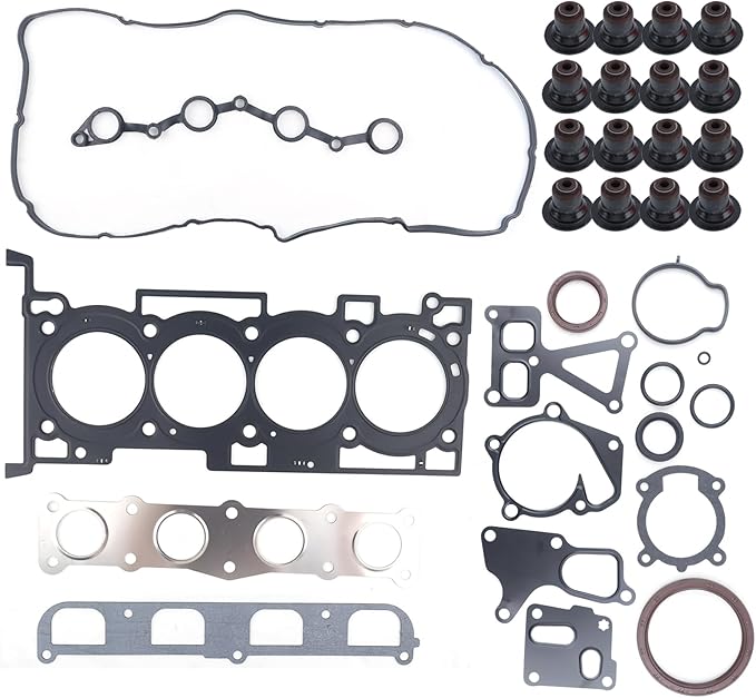 G4KF 2.0L Engine Rebuild Overhaul Kit w/Crankshaft,Timing Chain Kit,Head Gasket Set,VVT & Connecting Rod Compatible with Hyundai Elantra Tucson Creta Kia Carens Forte Soul Replace# 23111-2G400