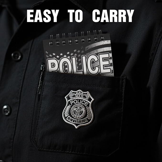 12 Pcs Public Safety Police Field Interview Notebook Report Notepad for Law Enforcement Officer Gifts Ticket Book Notebook Cop Interview Equipment Accessories, 70 Sheets/ 140 Pages(3.5x5 Inch)