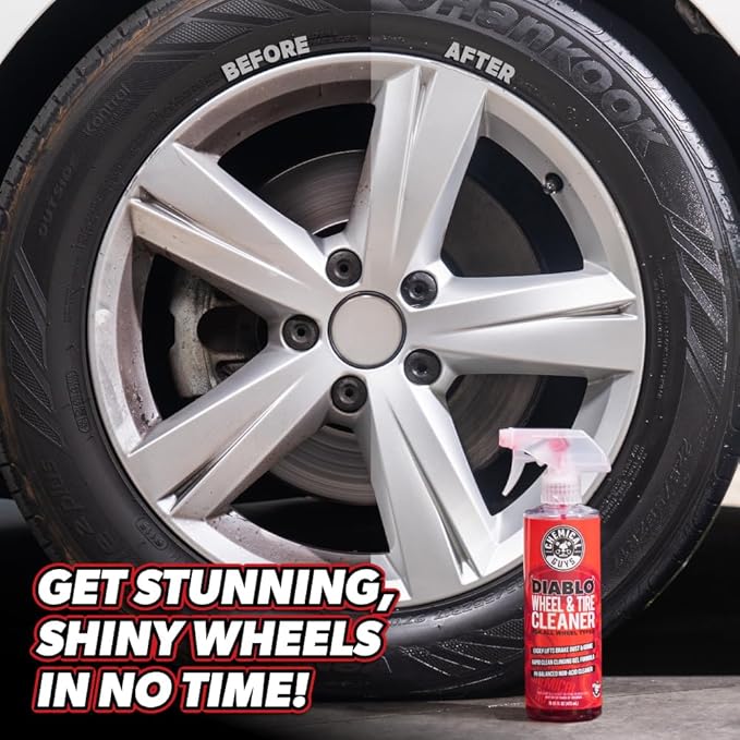 Chemical Guys Sprayable Diablo Wheel Cleaner (Safe on All Wheel & Rim Finishes), Great for Cars, Trucks, SUVs, Motorcycles, RVs & More, 32 fl oz
