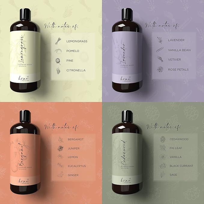 Home by Forever New - Scented Liquid Laundry Detergent, Bergamot, 16 Fl Oz – Perfect for Washing Towels, Bed Linens, Clothing, and More