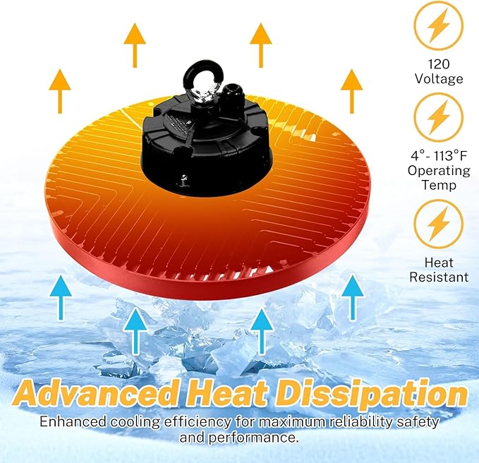 1Pack 200W LED High Bay Lights Super Brightness 150lm/w 5000K AC100-277V IP65 High Bay LED Shop Lights can be Replaced 800W HPS for Warehouse Workshop Gym Garage Barn FCC Listed