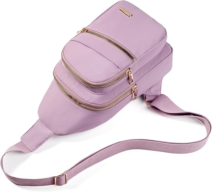 Crossbody Sling Backpack Sling Bag for Women, Small Chest Bag Daypack Fanny Pack Cross Body Bag for Hiking Traveling Outdoors