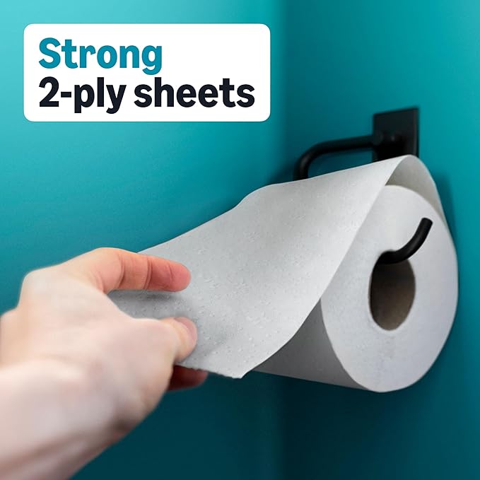 Amazon Basics 2-Ply Soft Toilet Paper, 6 Rolls (1 Pack of 6), Equivalent to 37 Regular Rolls, Packaging May Vary