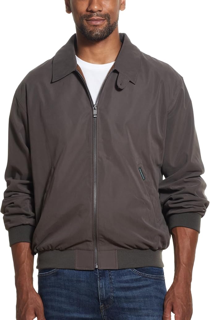 Weatherproof Men's Golf Jacket - Lightweight Windbreaker, Water-Resistant Microfiber Shell, Perfect for Golf & Casual Wear