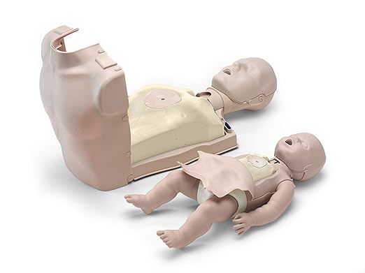 CPR Savers Prestan Professional Infant CPR Training Manikin with 2019 AHA Feedback Monitor, Dark Skin, PP-IM-100M-DS